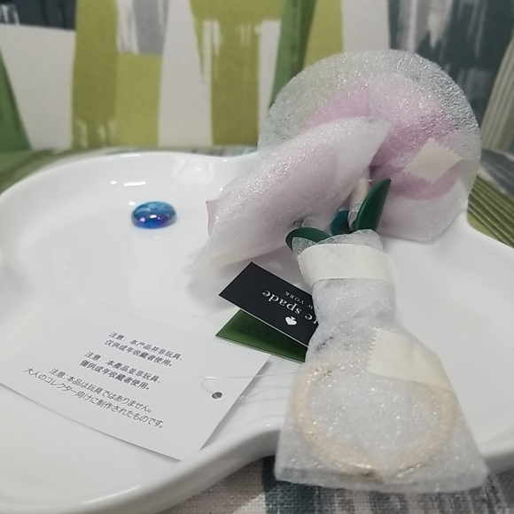 Kate Spade New York Perfect Plume 3D Flower Keyfob Bag Charm Cottage Core - Picture 2 of 11